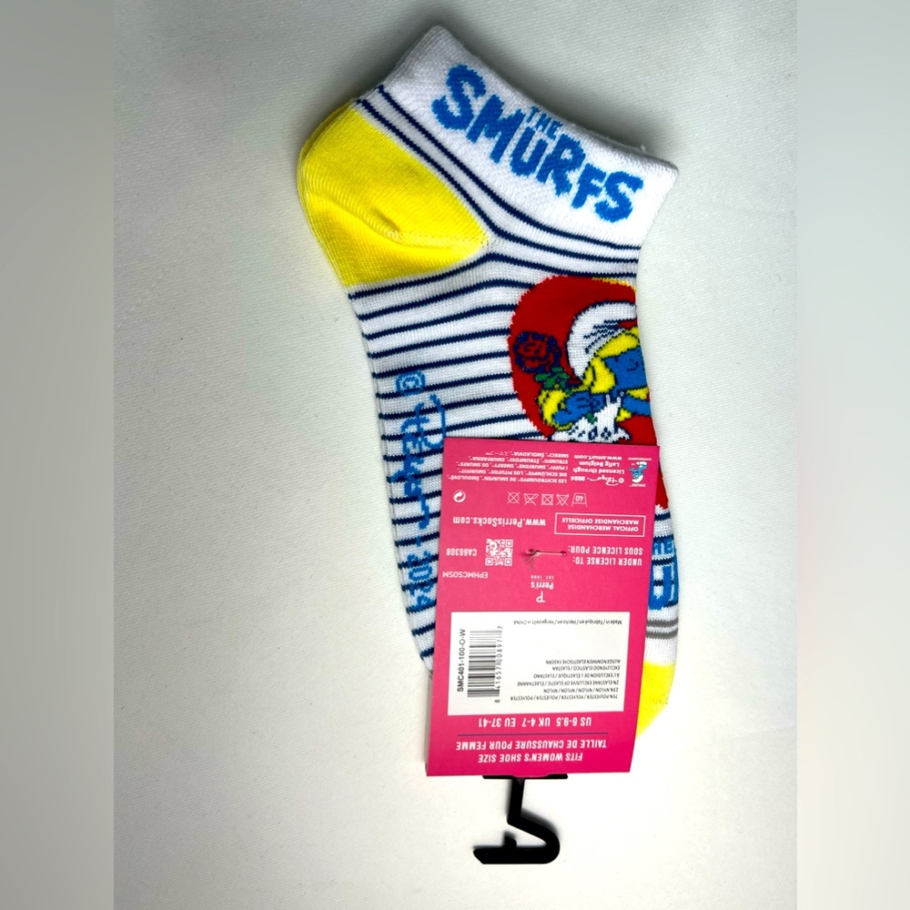 Perri’s Socks - Smurf’s Ankle Socks 2 Pairs - Size:WOMEN 6-9.5 - Picture 4 of 7